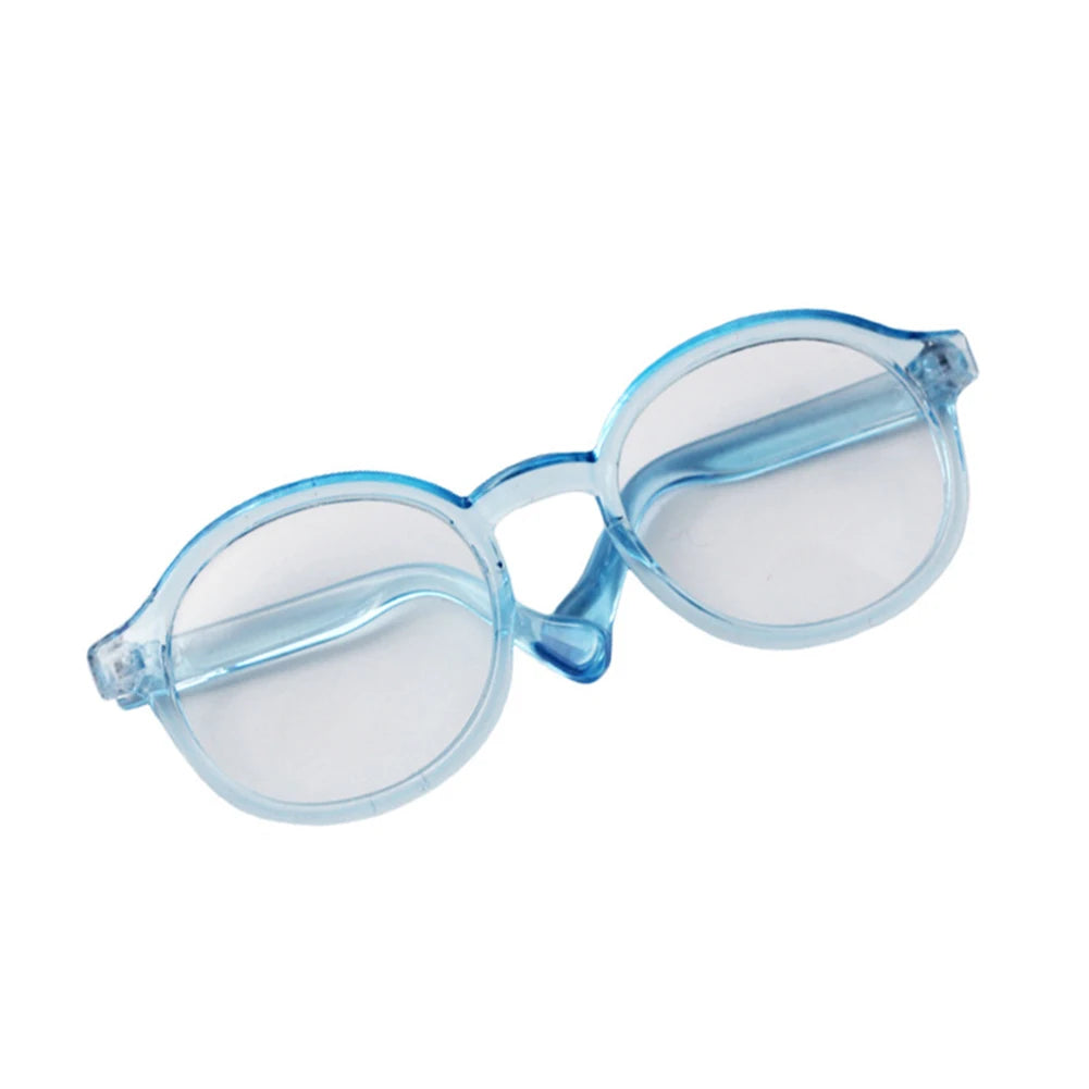Labubu Doll Glasses – 6.5cm Transparent Mini Sunglasses for Plush & BJD Toys