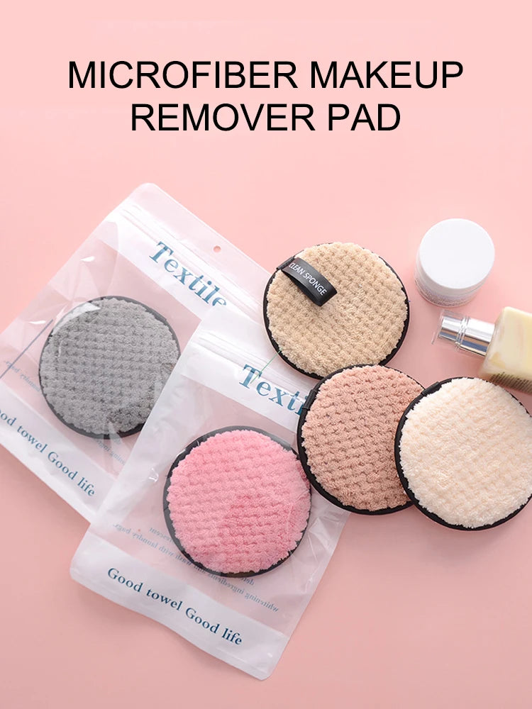 Reusable Makeup Remover Pads – 4pcs Eco-Friendly Washable Rounds