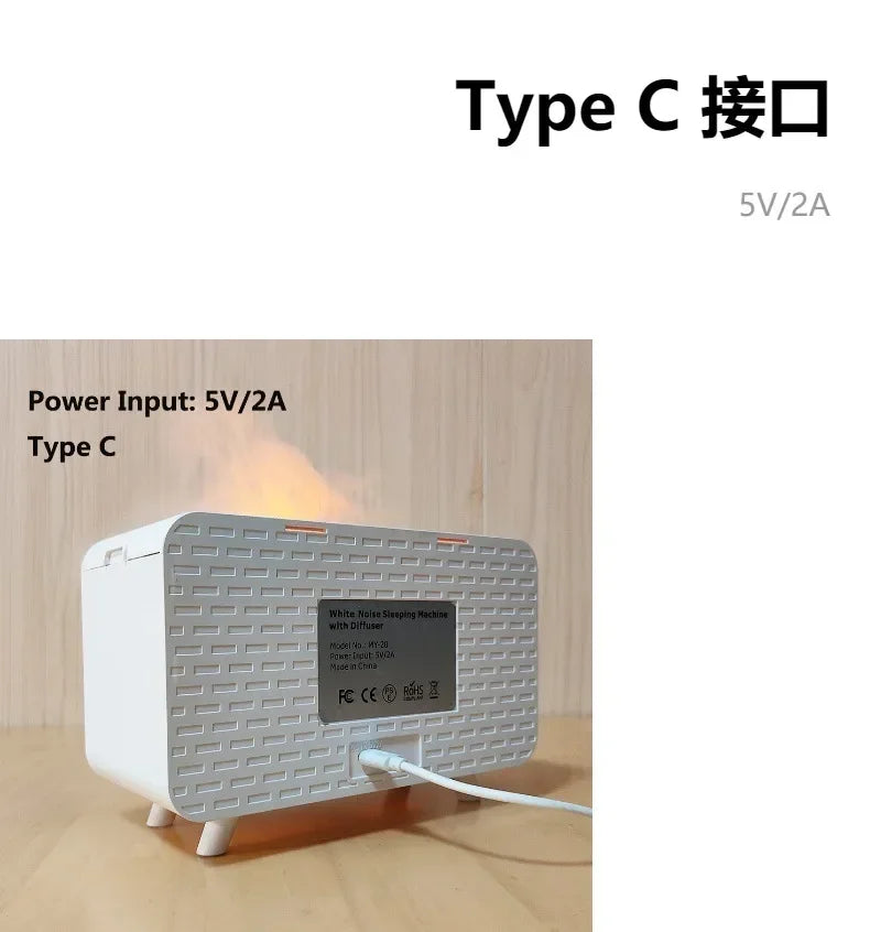 Sleep Better Every Night – 4-in-1 White Noise Machine with LED Night Light, Bluetooth Speaker & Humidifier