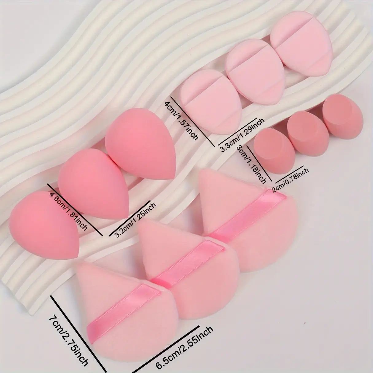12PCS Makeup Sponges – Reusable Beauty Blenders for Foundation & More
