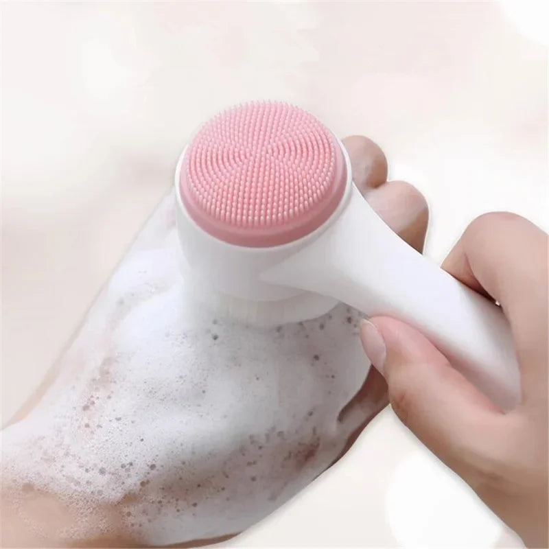 2-in-1 Silicone Face Brush – Deep Cleansing & Gentle Exfoliation