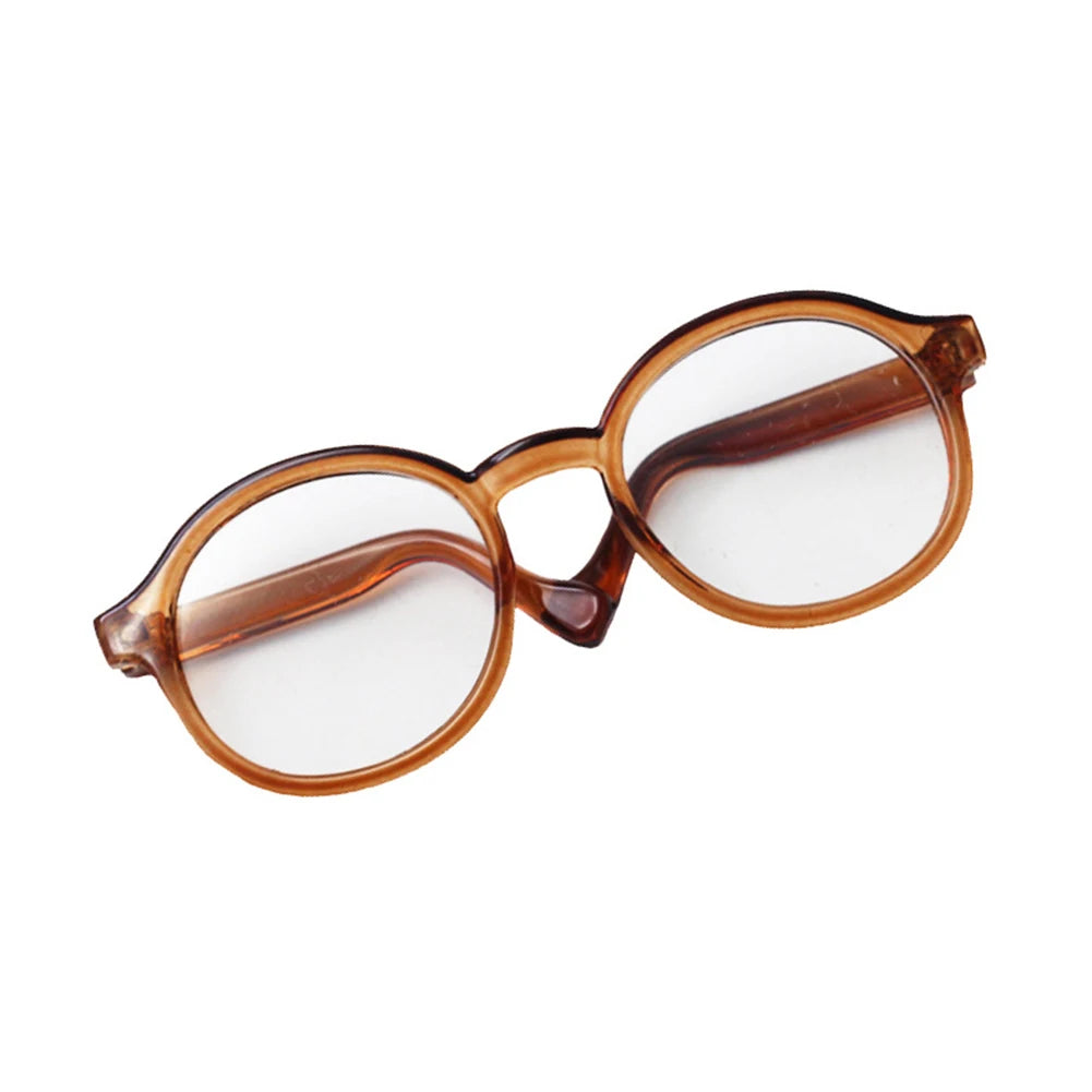 Labubu Doll Glasses – 6.5cm Transparent Mini Sunglasses for Plush & BJD Toys