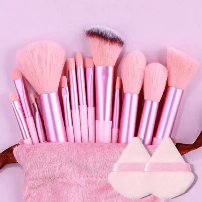 13PCS Soft Makeup Brush Set – Foundation, Eyeshadow & Blending Brushes