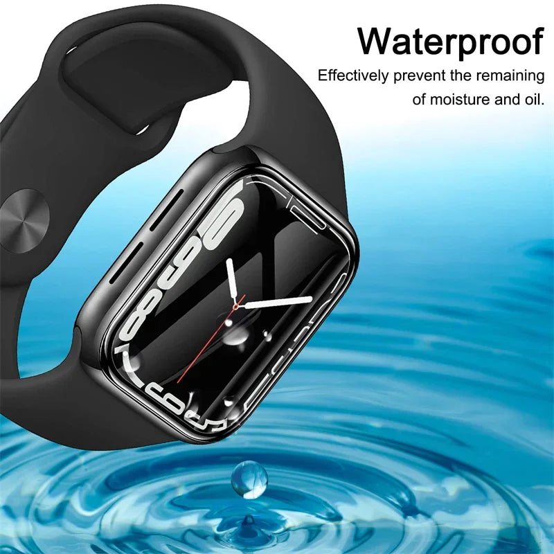 3D Full Cover Screen Protector for Apple Watch – Ultra, Series 9/8/7/6/SE/5/4/3 – 49mm/45mm/44mm/41mm/40mm – Soft Hydrogel Film