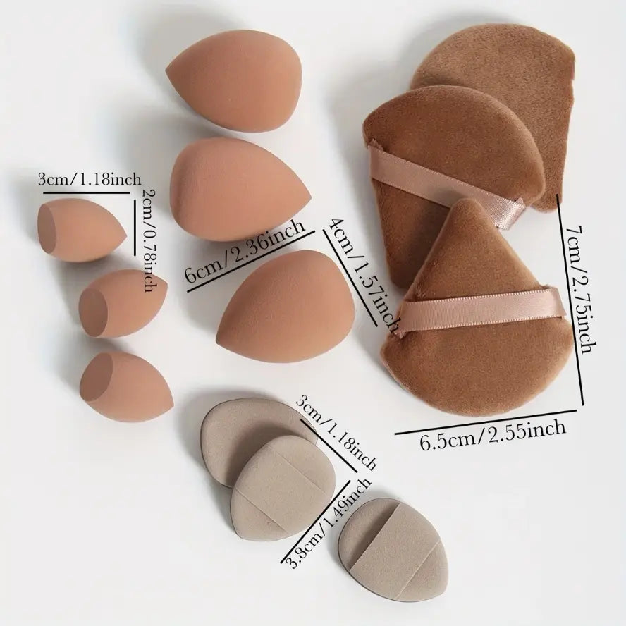 12PCS Makeup Sponges – Reusable Beauty Blenders for Foundation & More