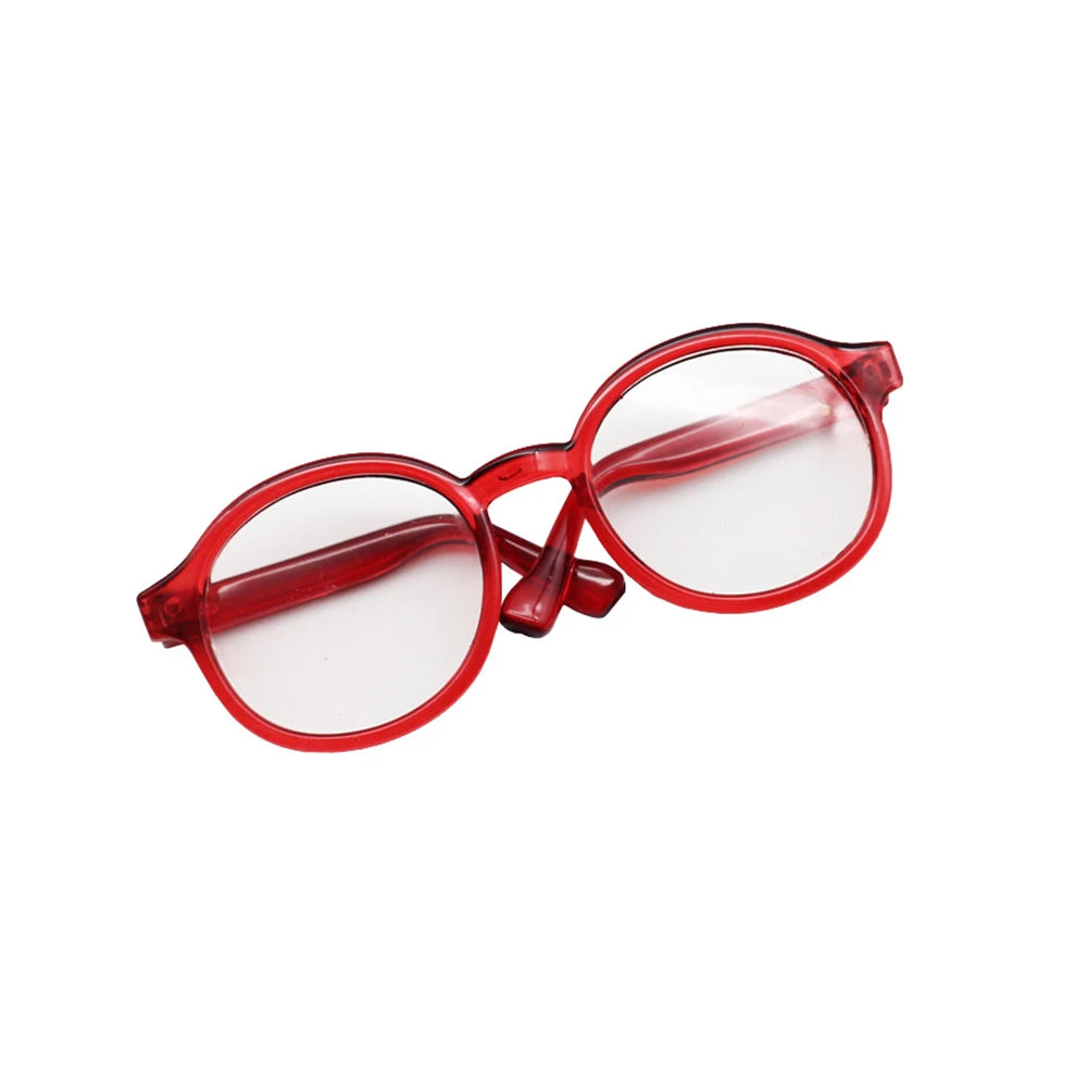 Labubu Doll Glasses – 6.5cm Transparent Mini Sunglasses for Plush & BJD Toys