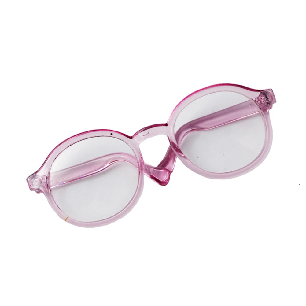 Labubu Doll Glasses – 6.5cm Transparent Mini Sunglasses for Plush & BJD Toys