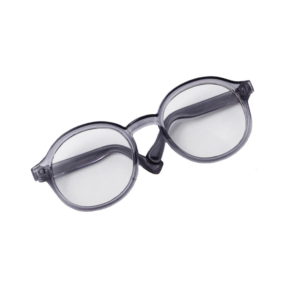 Labubu Doll Glasses – 6.5cm Transparent Mini Sunglasses for Plush & BJD Toys