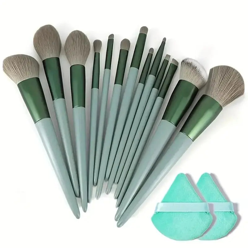 13PCS Soft Makeup Brush Set – Foundation, Eyeshadow & Blending Brushes