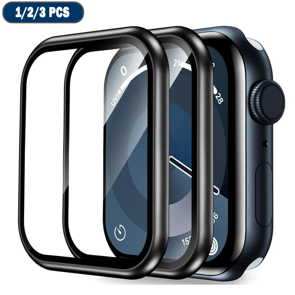 3D Full Cover Screen Protector for Apple Watch – Ultra, Series 9/8/7/6/SE/5/4/3 – 49mm/45mm/44mm/41mm/40mm – Soft Hydrogel Film