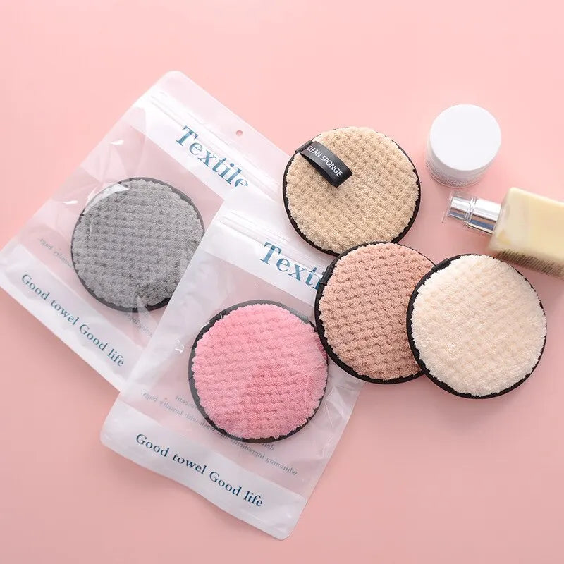 Reusable Makeup Remover Pads – 4pcs Eco-Friendly Washable Rounds