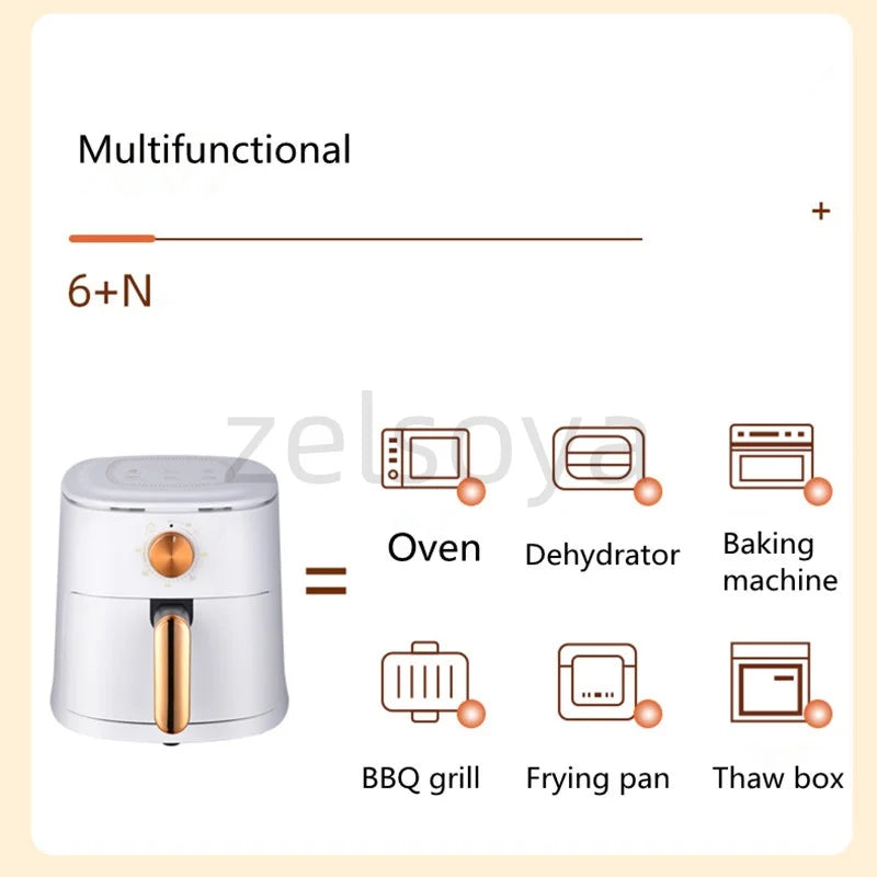 Premium Large Capacity Air Fryer – Oil-Free Smart Cooking with Visual Control