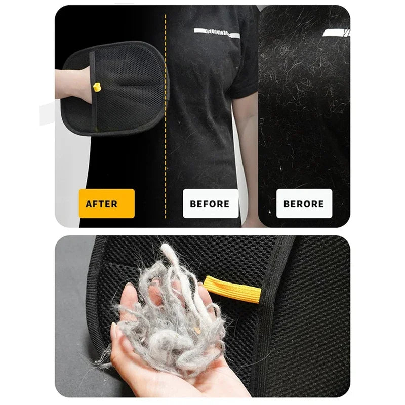 PetPro DuoGlide™ – Static Pet Hair Remover Mitt (3pcs)