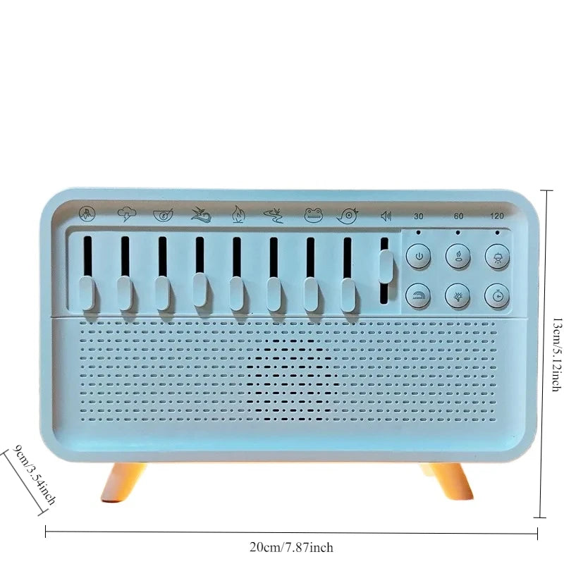 Sleep Better Every Night – 4-in-1 White Noise Machine with LED Night Light, Bluetooth Speaker & Humidifier