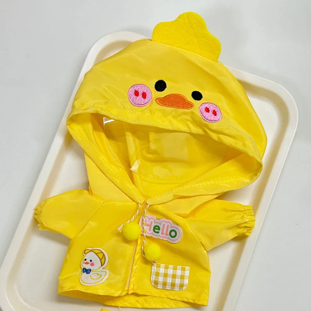 Labubu Raincoat & Boots Set – Fits 15–17cm Dolls