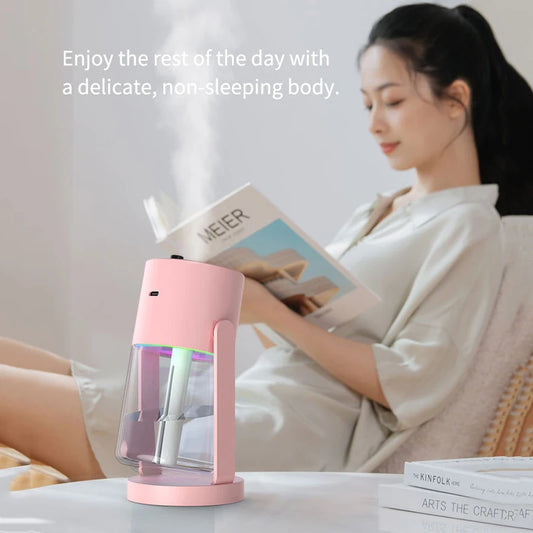 USB Starry Sky Humidifier – Heavy Fog Aromatherapy Diffuser for Car, Home & Desk