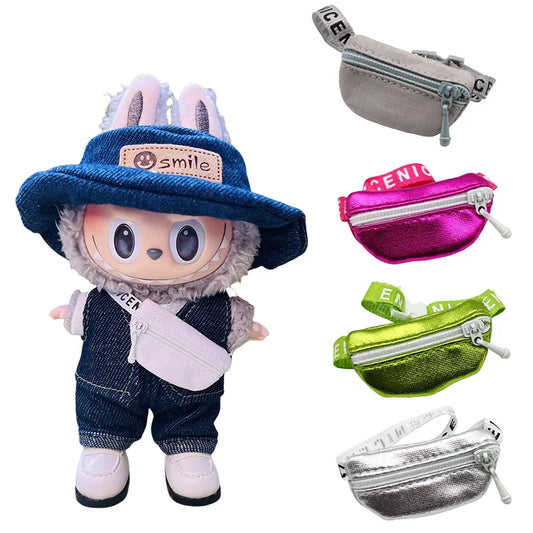 Mini Crossbody Belt Bag for 15–17cm Labubu Dolls – Doll Accessory Only