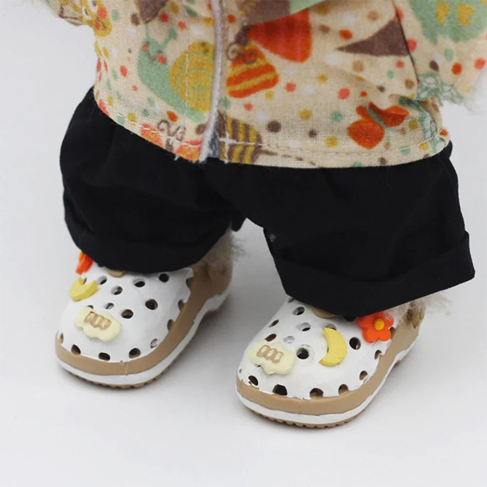 Mini Slippers for Labubu Doll – 17cm Cute Colorful Shoes