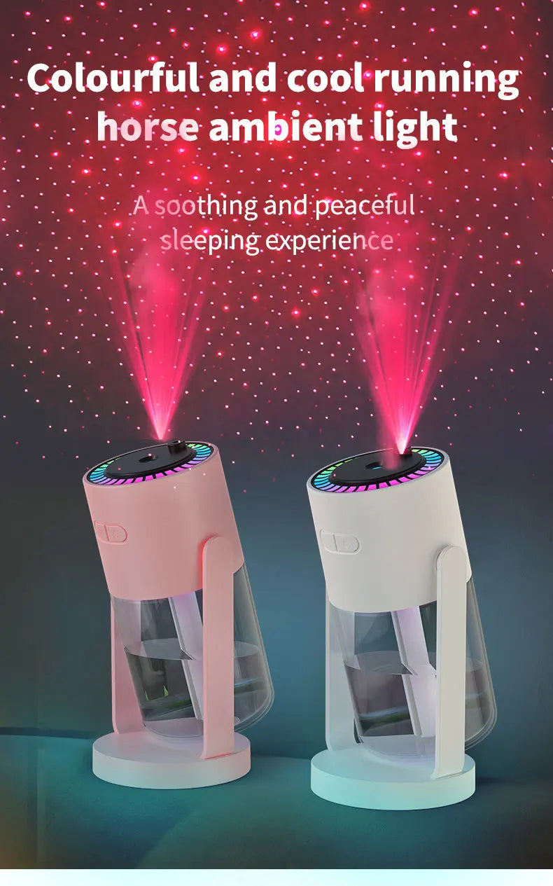 USB Starry Sky Humidifier – Heavy Fog Aromatherapy Diffuser for Car, Home & Desk