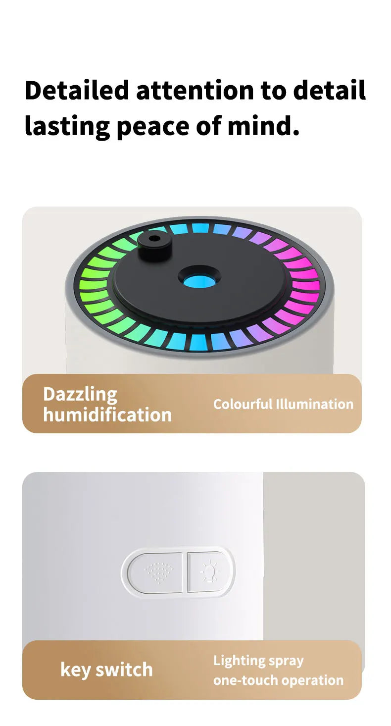 USB Starry Sky Humidifier – Heavy Fog Aromatherapy Diffuser for Car, Home & Desk