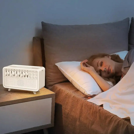 Sleep Better Every Night – 4-in-1 White Noise Machine with LED Night Light, Bluetooth Speaker & Humidifier