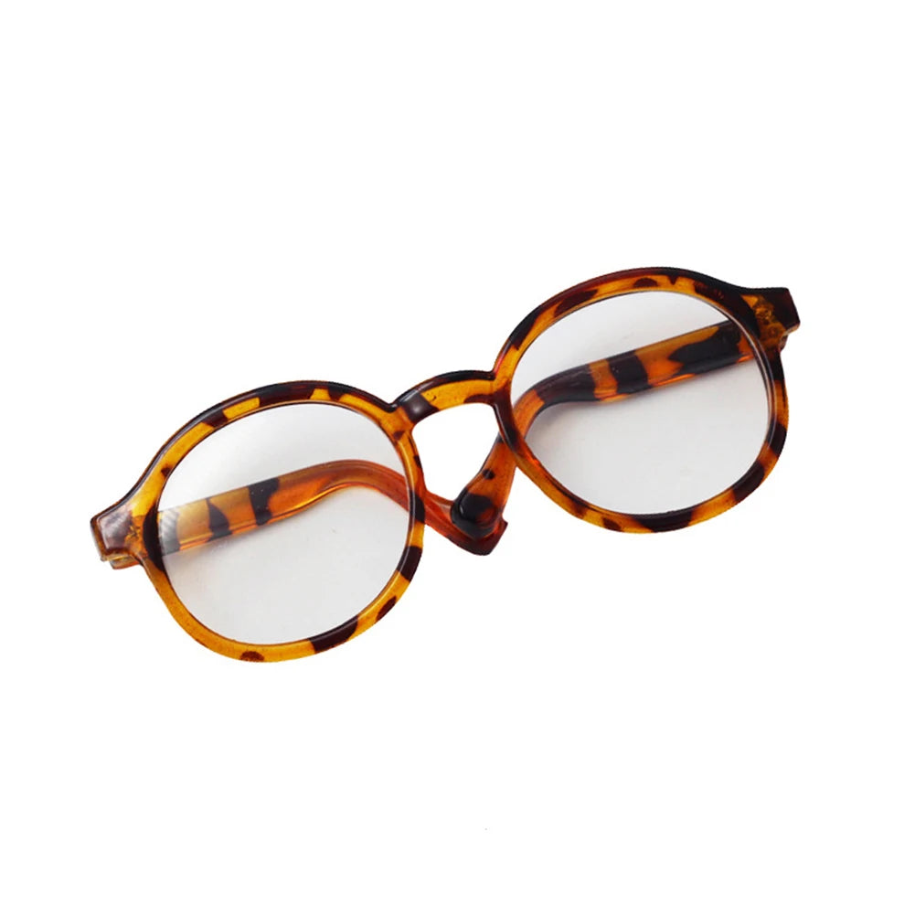 Labubu Doll Glasses – 6.5cm Transparent Mini Sunglasses for Plush & BJD Toys