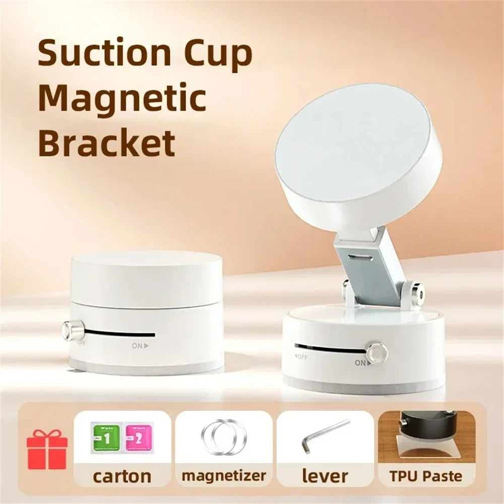 Adjustable Magnetic Car Phone Mount – Double-Sided Suction Cup Holder for Dashboard & Windshield