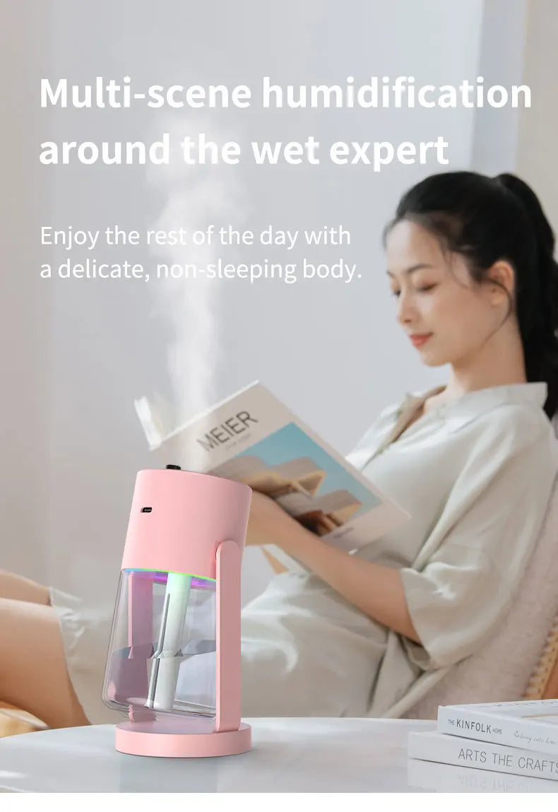 USB Starry Sky Humidifier – Heavy Fog Aromatherapy Diffuser for Car, Home & Desk