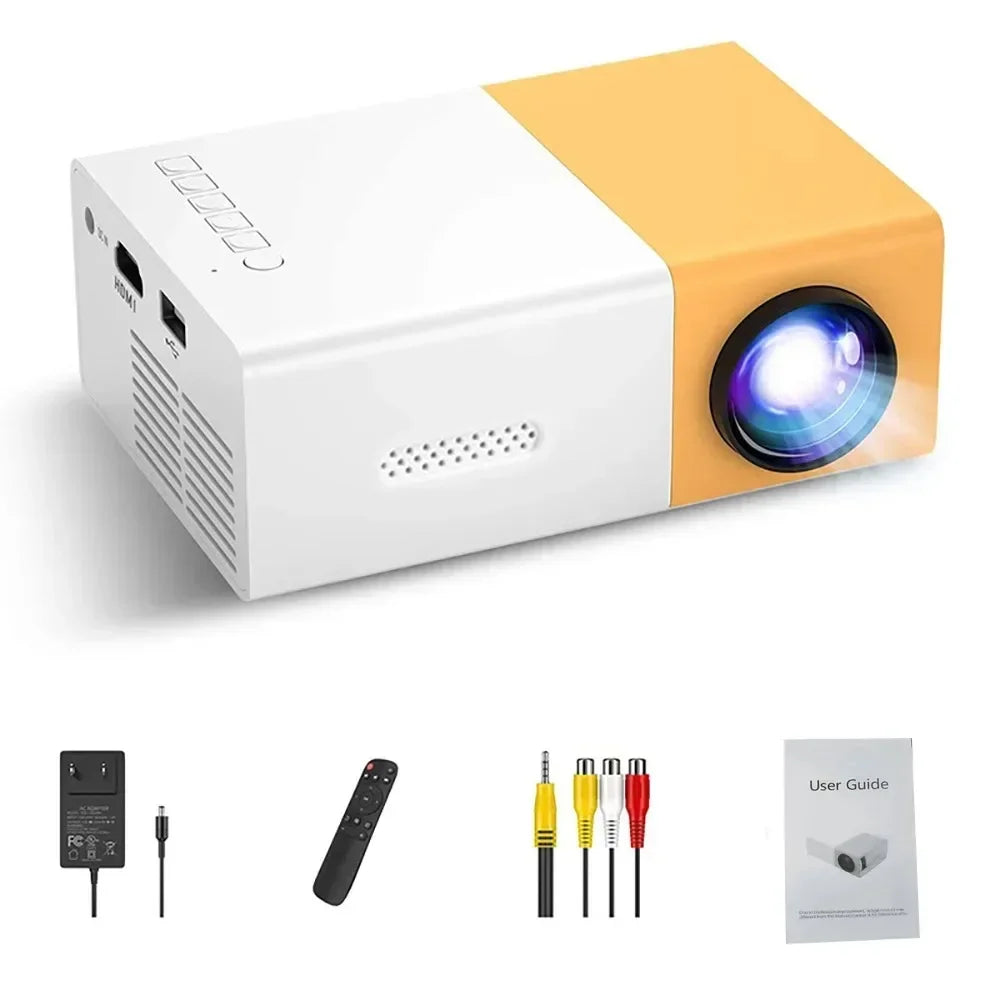 YG300 PRO Mini HD Outdoor Projector – Portable Home Theater for Kids & Mobile Use