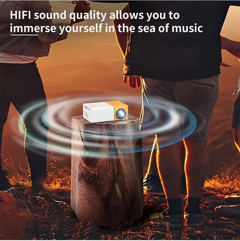YG300 PRO Mini HD Outdoor Projector – Portable Home Theater for Kids & Mobile Use