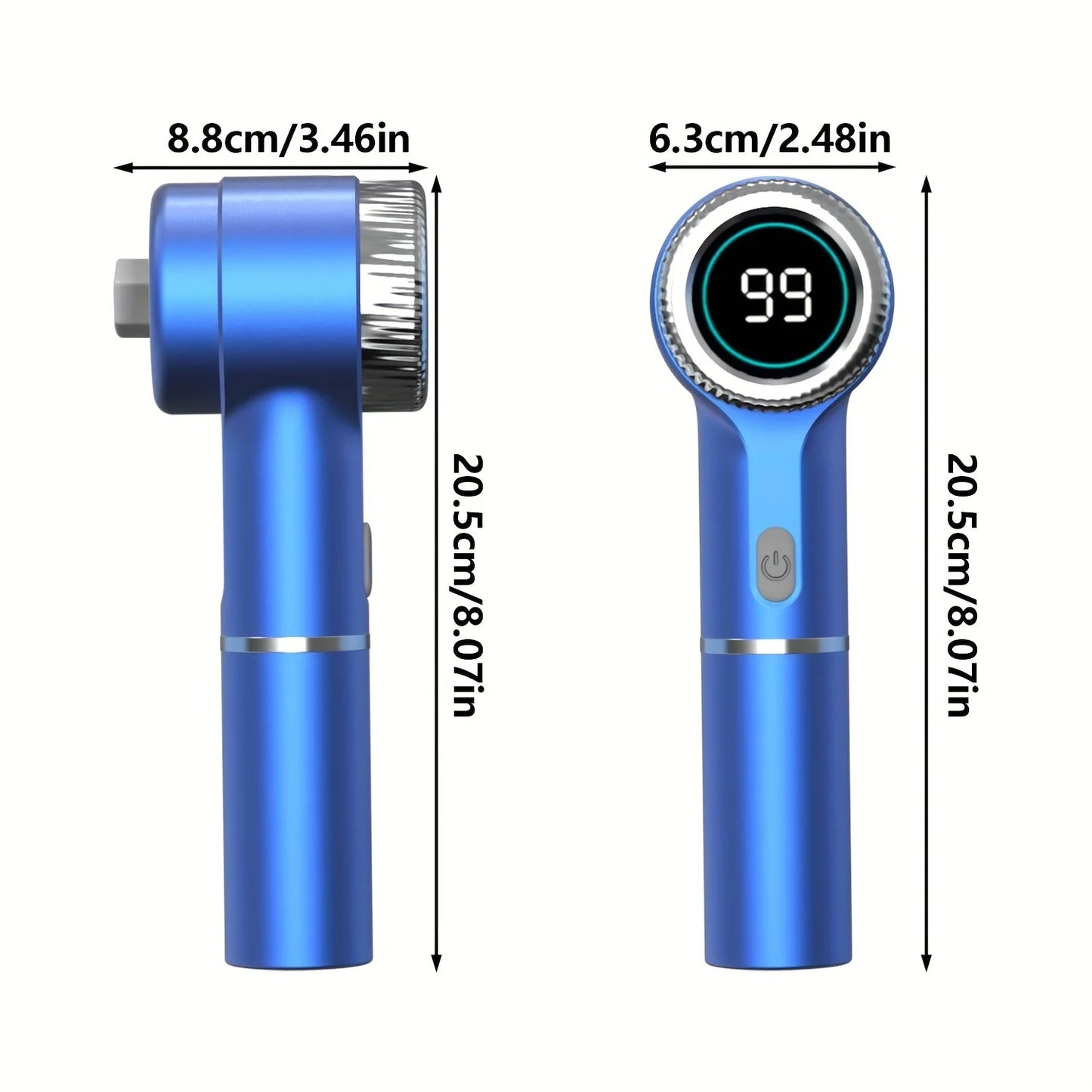Electric Spin Scrubber – 3-Speed Handheld Cleaning Brush with 5 Heads & LED Display