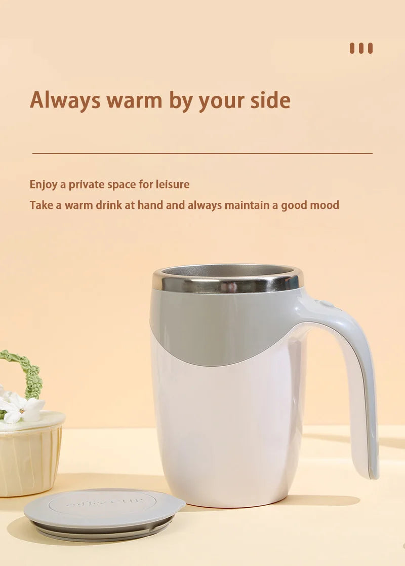 Self-Stirring Coffee Mug – Automatic Magnetic Mixer for Coffee, Milk & More