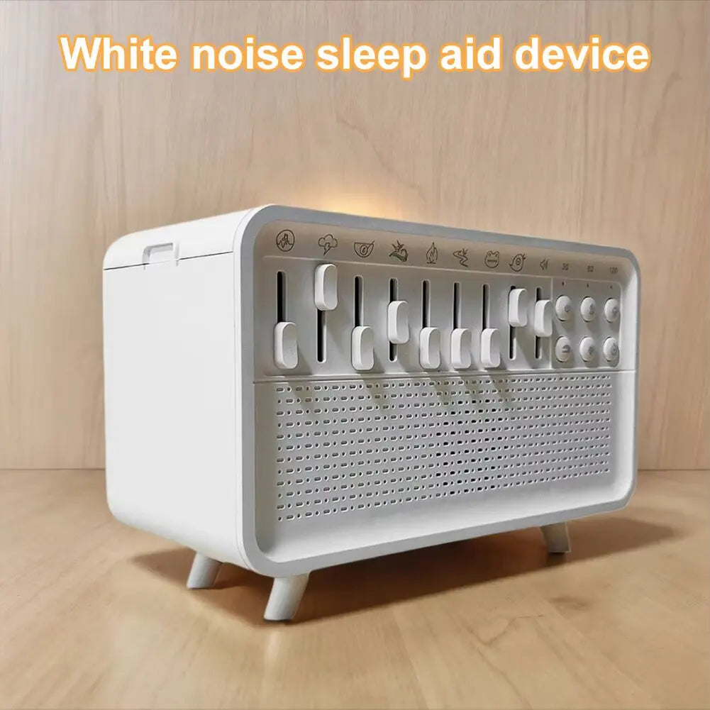 Sleep Better Every Night – 4-in-1 White Noise Machine with LED Night Light, Bluetooth Speaker & Humidifier