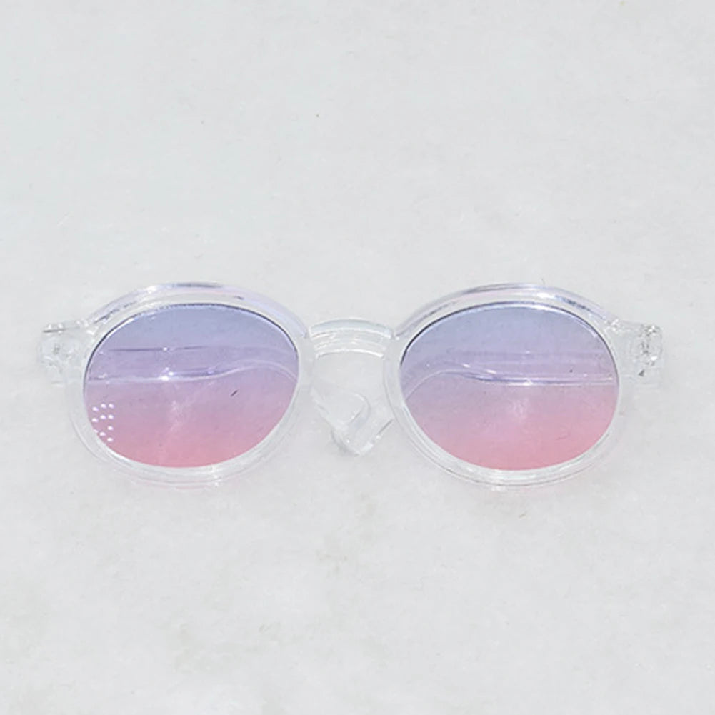 Labubu Doll Glasses – 6.5cm Transparent Mini Sunglasses for Plush & BJD Toys