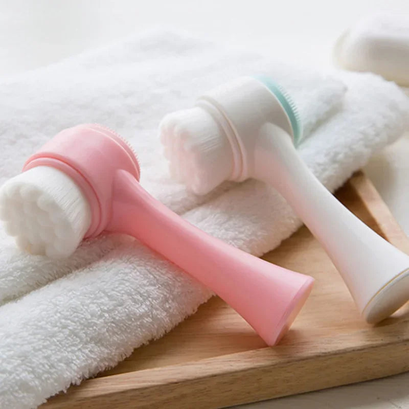 2-in-1 Silicone Face Brush – Deep Cleansing & Gentle Exfoliation