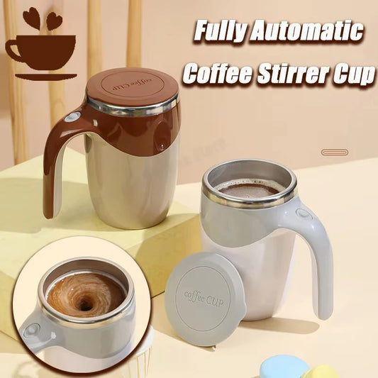 Self-Stirring Coffee Mug – Automatic Magnetic Mixer for Coffee, Milk & More