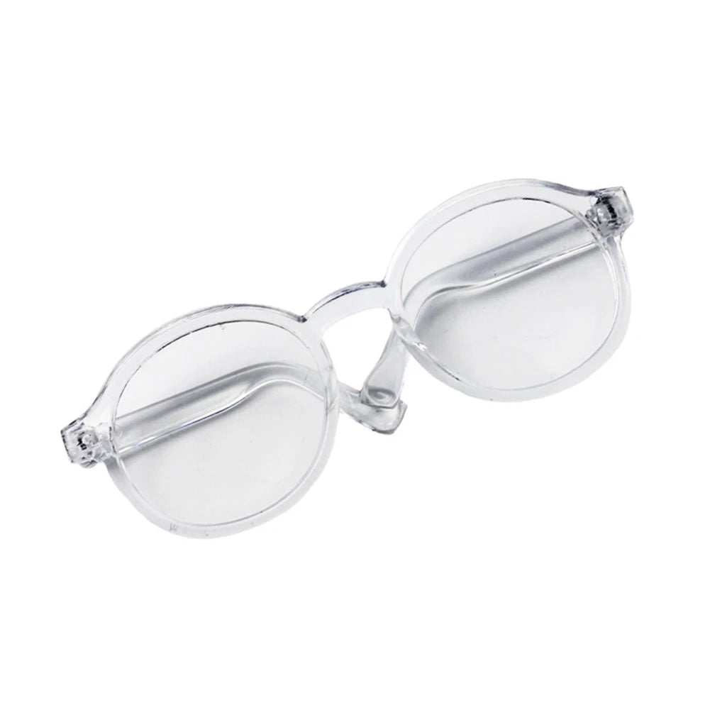 Labubu Doll Glasses – 6.5cm Transparent Mini Sunglasses for Plush & BJD Toys
