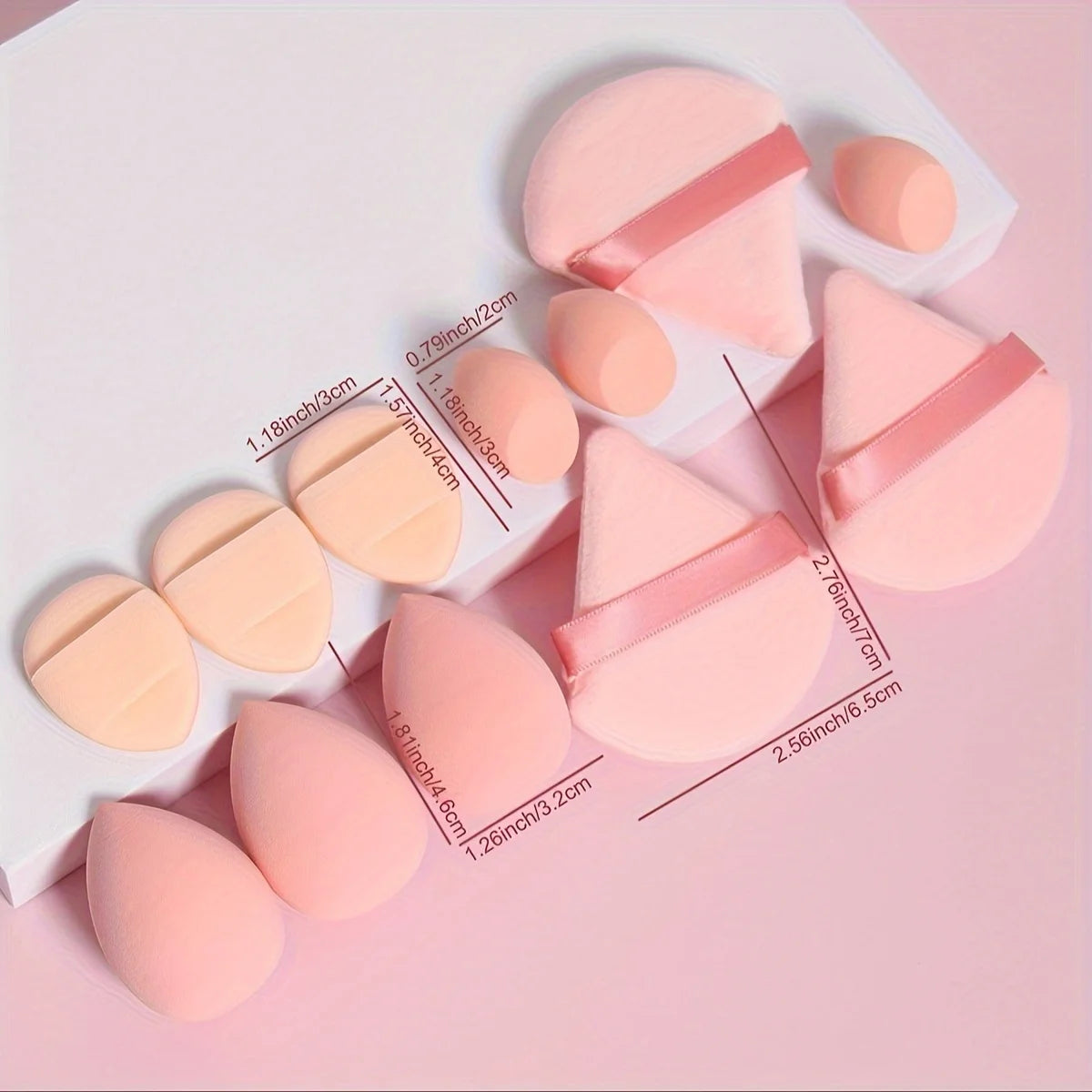 12PCS Makeup Sponges – Reusable Beauty Blenders for Foundation & More