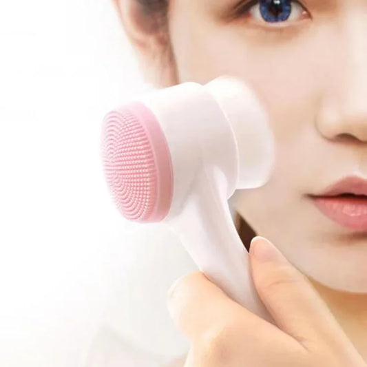 2-in-1 Silicone Face Brush – Deep Cleansing & Gentle Exfoliation