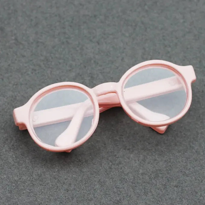 Labubu Doll Glasses – 6.5cm Transparent Mini Sunglasses for Plush & BJD Toys