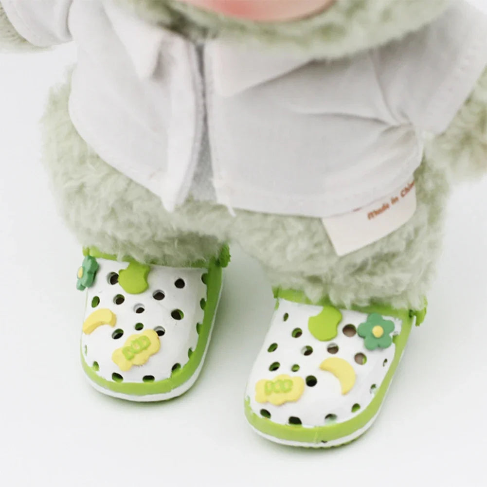 Mini Slippers for Labubu Doll – 17cm Cute Colorful Shoes
