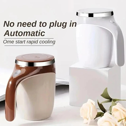 Self-Stirring Coffee Mug – Automatic Magnetic Mixer for Coffee, Milk & More