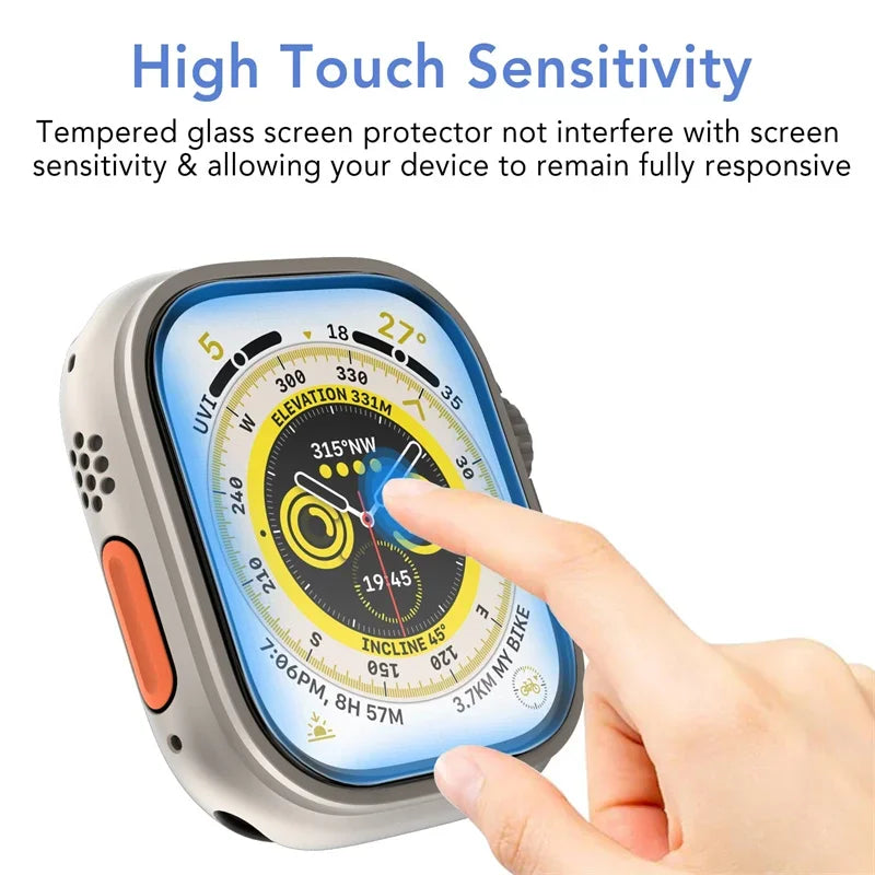 3D Full Cover Screen Protector for Apple Watch – Ultra, Series 9/8/7/6/SE/5/4/3 – 49mm/45mm/44mm/41mm/40mm – Soft Hydrogel Film