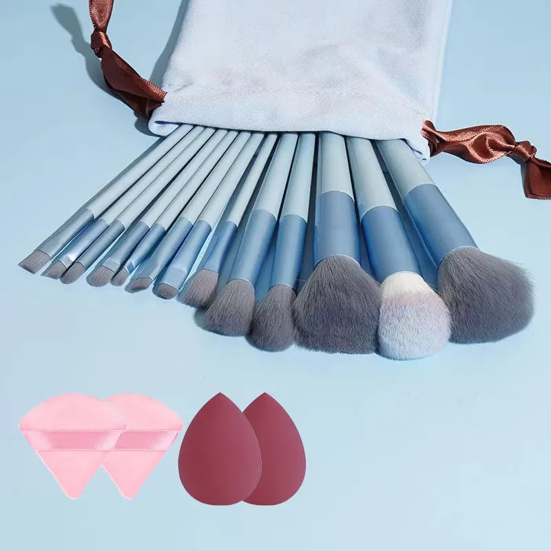13PCS Soft Makeup Brush Set – Foundation, Eyeshadow & Blending Brushes