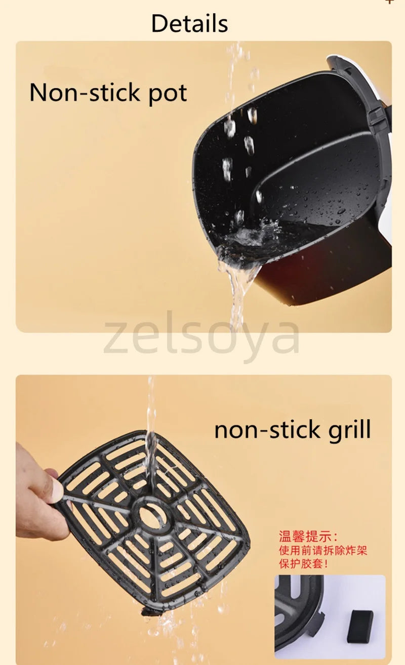 Premium Large Capacity Air Fryer – Oil-Free Smart Cooking with Visual Control