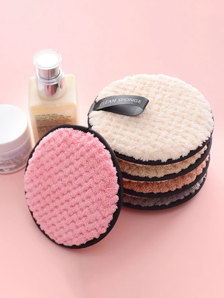 Reusable Makeup Remover Pads – 4pcs Eco-Friendly Washable Rounds