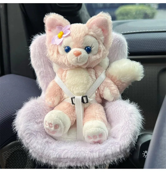 Mini Car Seat for Labubu Dolls – 17cm Safety Chair Plush Car Decor