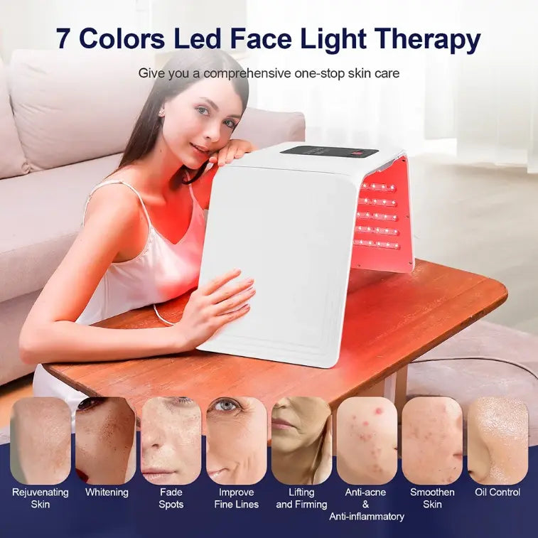 7-Color LED Face & Body Light Therapy Lamp – Skin Rejuvenation & Anti-Wrinkle SPA Device