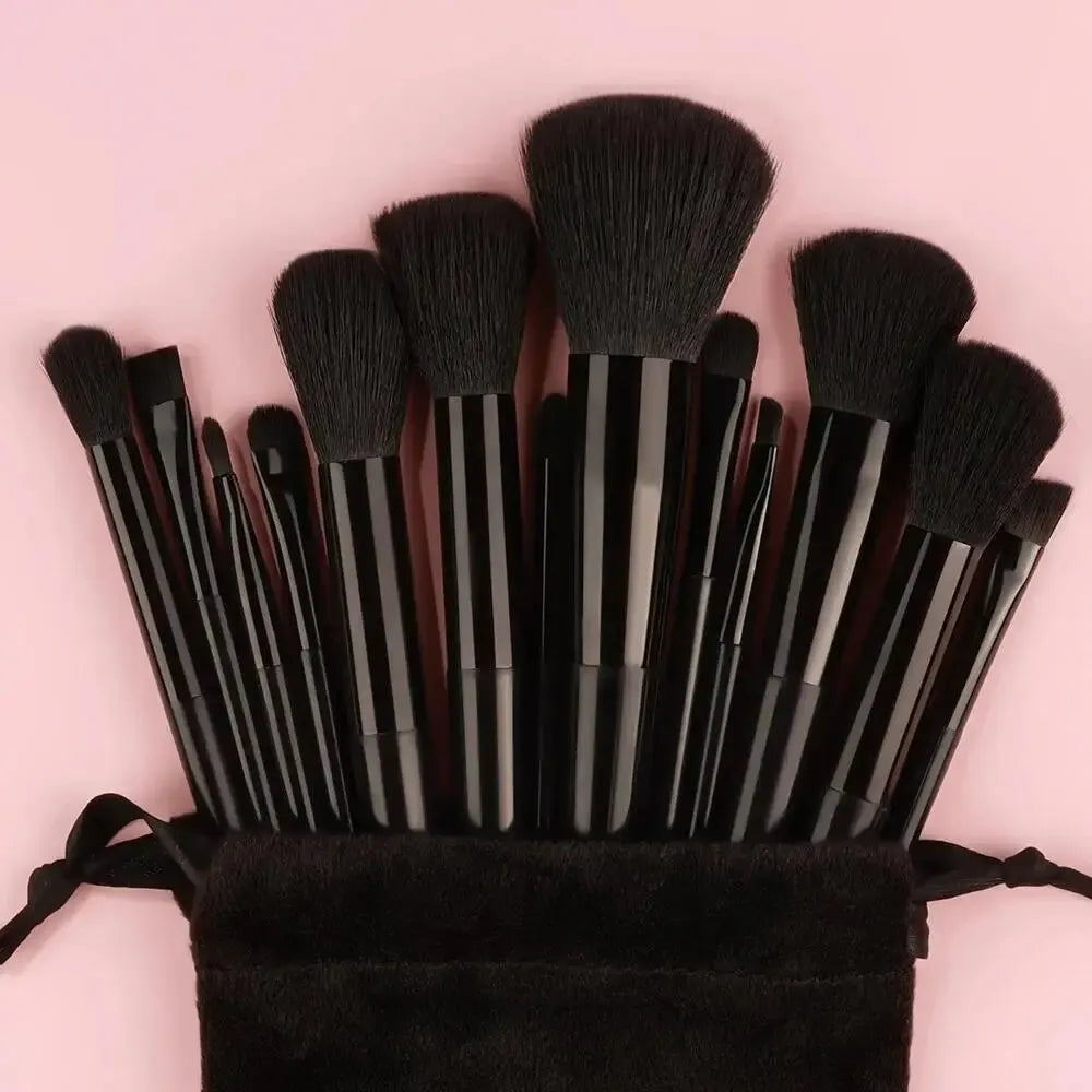 13PCS Soft Makeup Brush Set – Foundation, Eyeshadow & Blending Brushes