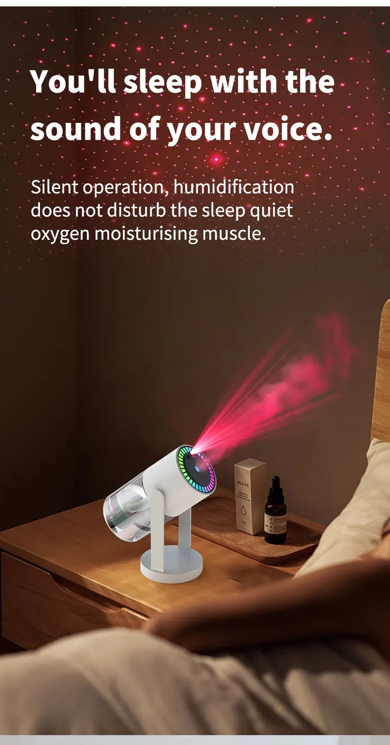 USB Starry Sky Humidifier – Heavy Fog Aromatherapy Diffuser for Car, Home & Desk